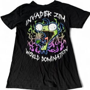Invader Zim World Domination Gir Graphic Tee - Size Small